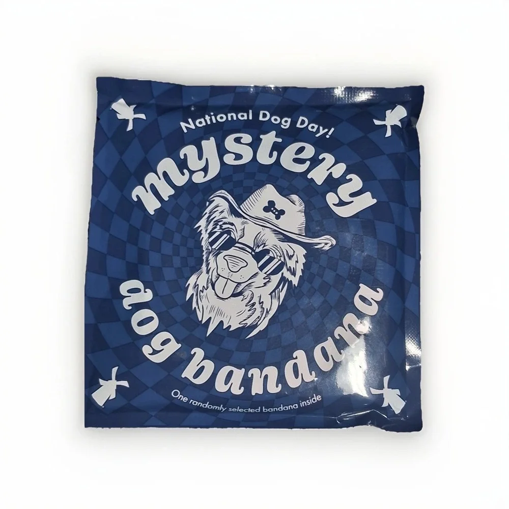 Dutch Bros Coffee Dutch Pup Mystery Dog Bandana National Dog Day Sealed Bag